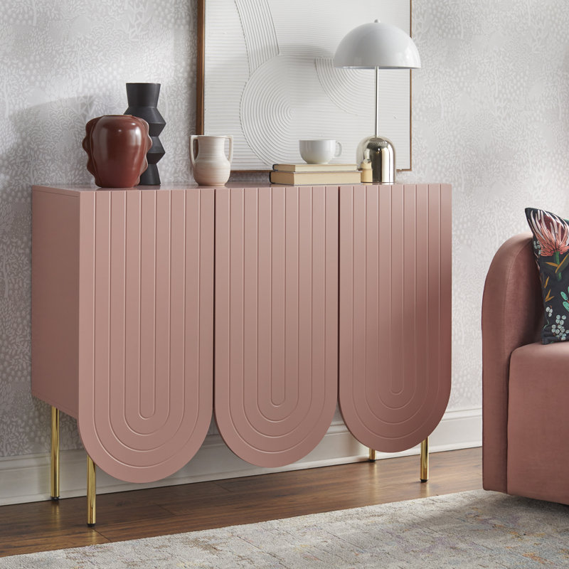 Beckwith 47.25 Sideboard Willa Arlo Interiors Color Pink